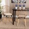 Baxton Studio Sabelle Modern Bohemian Natural Finished Teak Wood and Greywashed Rattan 2-Piece Dining Chair Set 231-2PC-12822-ZORO - alternate 6